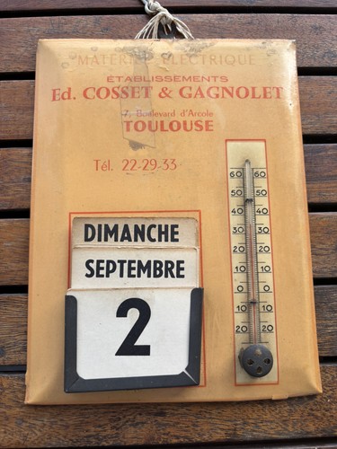 Thermomètre calendrier - thermomÈtre,