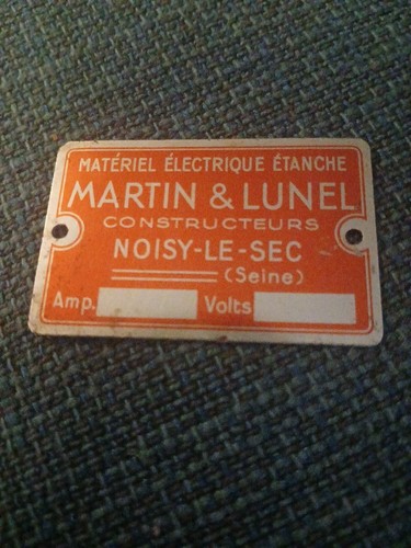 Petite plaque martin lunel - petite,